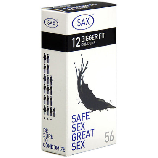 Sax - 12 Pack Bigger Fit | Condoms