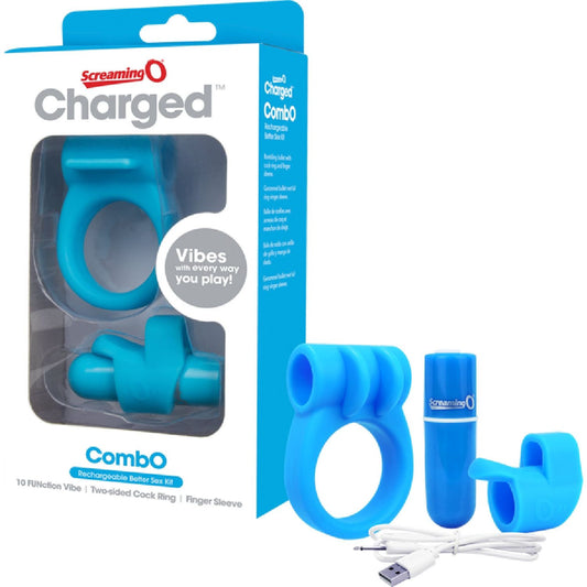 Screaming O – Charged Combo Kit #1 | Rechargeable bullet & Cock Ring Set