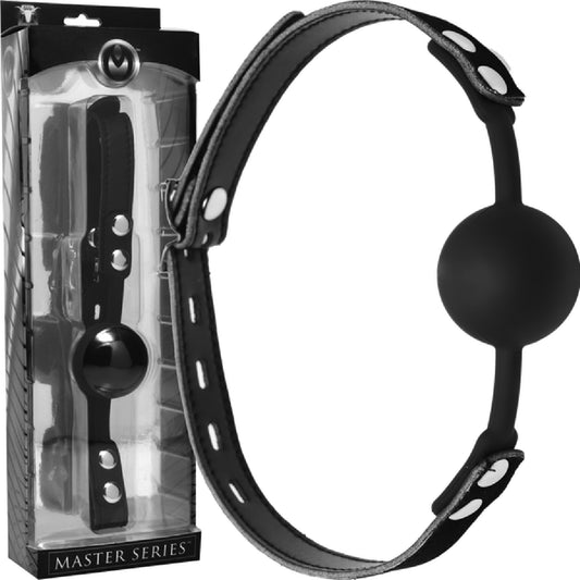 Master Series - Premium Hush Locking Silicone Comfort Ball Gag | Ball Gag