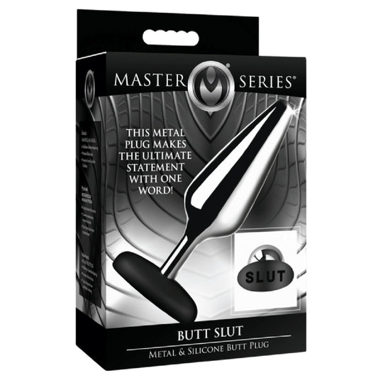Master Series - Butt Slut Metal & Silicone Butt Plug | Butt Plug