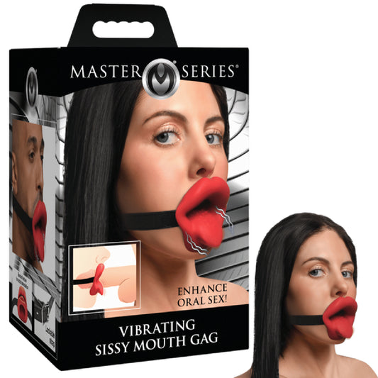 Master Series - Vibrating Sissy Mouth Gag | Rechargeable