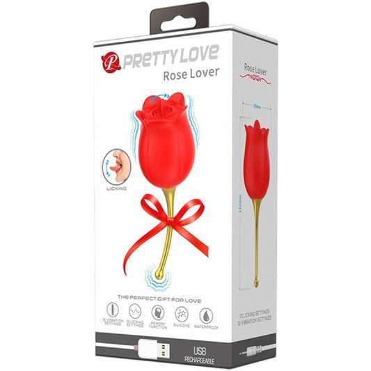Pretty Love – Rechargeable Rose Lover | Rose Tongue Licking Vibrator