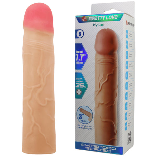 Pretty Love - Extended Series Kylian 7.1" | Penis Extension Sleeve