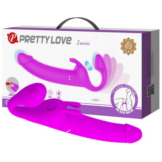 Pretty Love – Zanini | Rechargeable Vibrating Strapless Strap-On