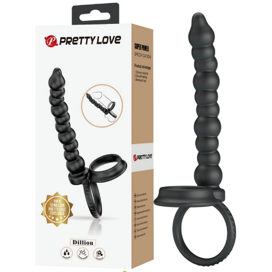 Pretty Love - Super Power Dillion | Cock & Ball Ring with Anal Probe