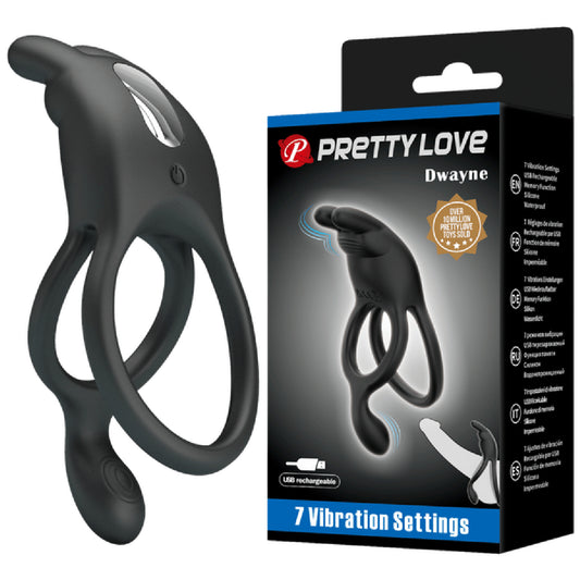 Pretty Love - Master Ring Dwayne | Vibrating Cock & Ball Ring