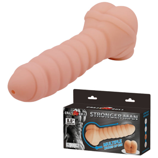Pretty Love - Crazy Bull Stronger Man 8.6" Vibrating | Penis Sleeve / Stroker