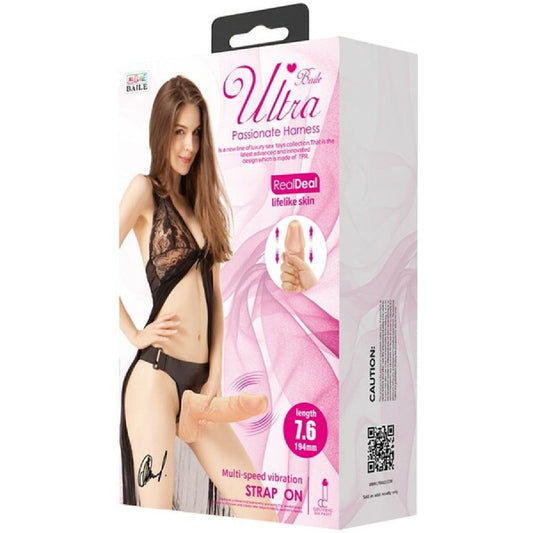 Pretty Love - Baile Ultra Passionate Harness 7.6" | Strap-On Realistic Dildo