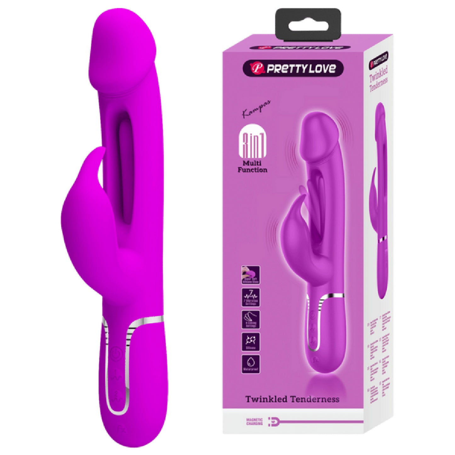Pretty Love - Twinkled Tenderness Kampas 3in1 | Multi-function Vibrator