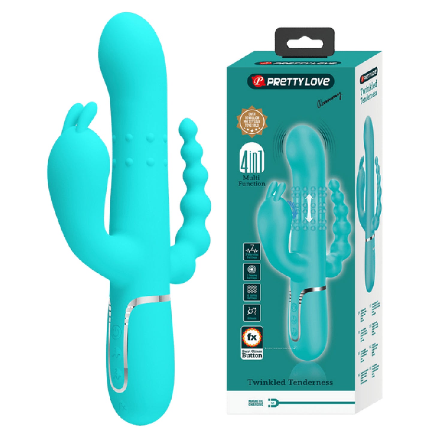 Pretty Love - Twinkled Tenderness Cammy 4in1 | Multi-function Vibrator