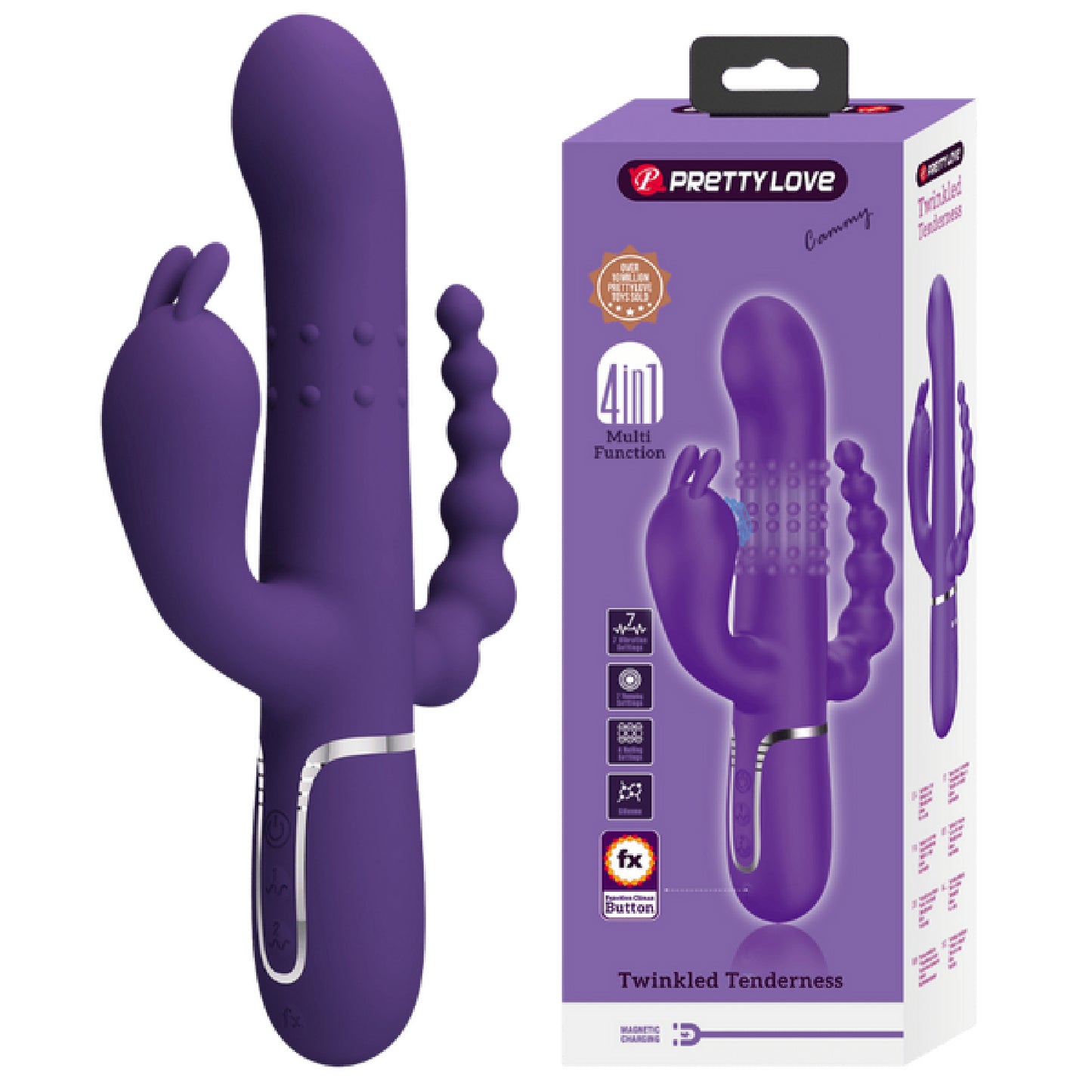Pretty Love - Twinkled Tenderness Cammy 4in1 | Multi-function Vibrator
