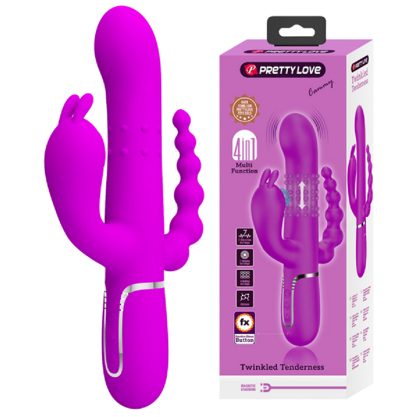 Pretty Love - Twinkled Tenderness Cammy 4in1 | Multi-function Vibrator