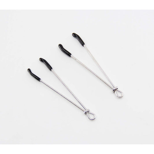 Love In Leather - Tweezer Nipple Clamps | Silver