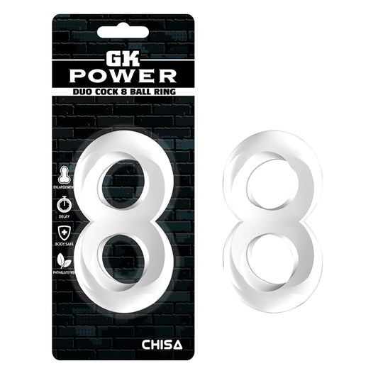 GK Power - Duo Cock 8 Ball Ring | Clear