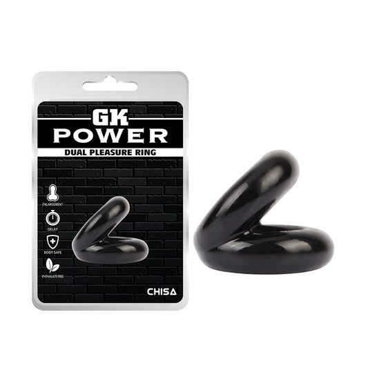 GK Power - Dual Pleasure Cock Ring | Black