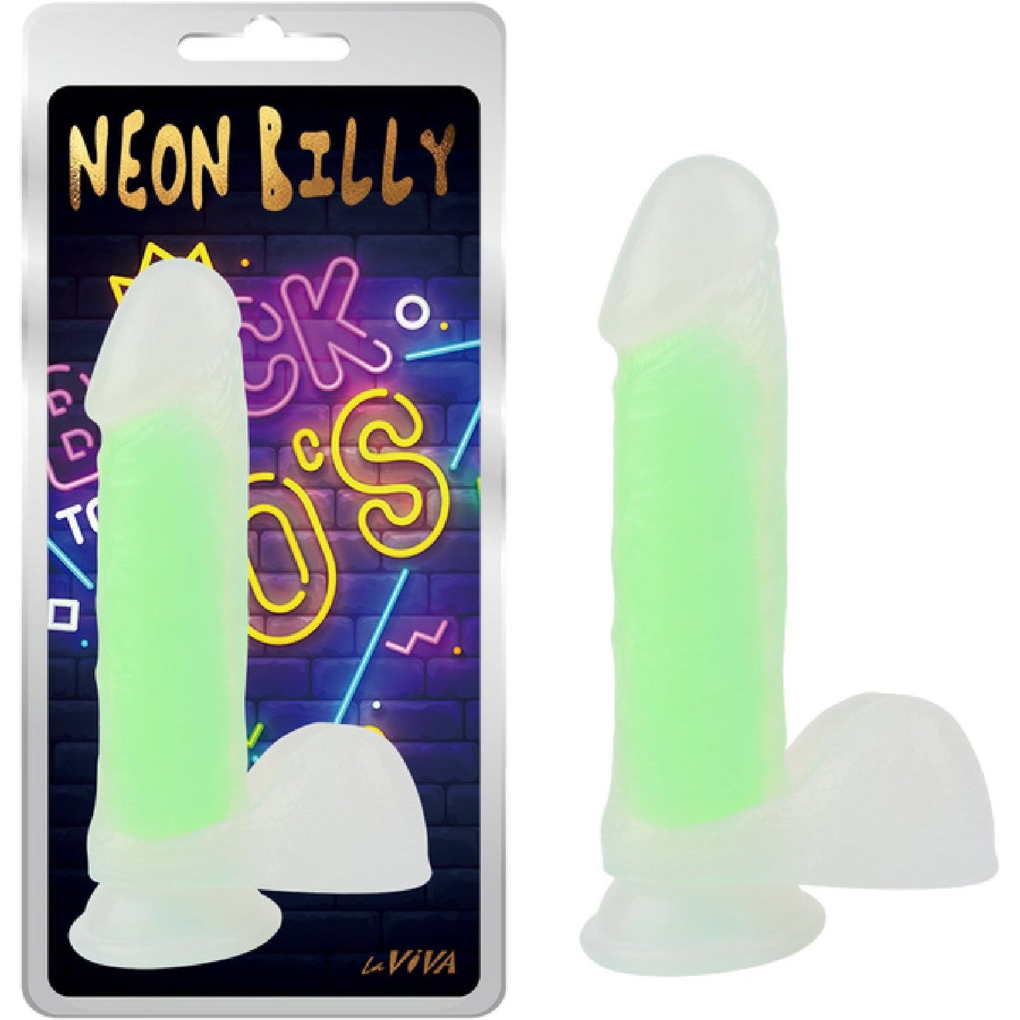 Laviva - Neon Billy 7.6" | Glow-in-the-Dark Dildo
