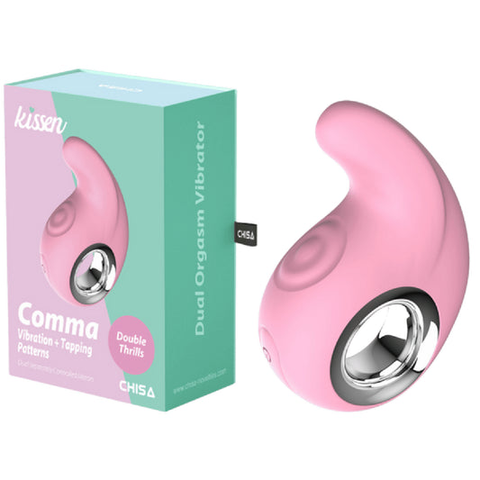 Chisa - Kissen Comma | Compact Vibrating & Tapping Stimulator