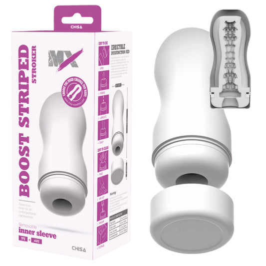 Chisa - MX Boost Striped Stroker | Male Masturbator