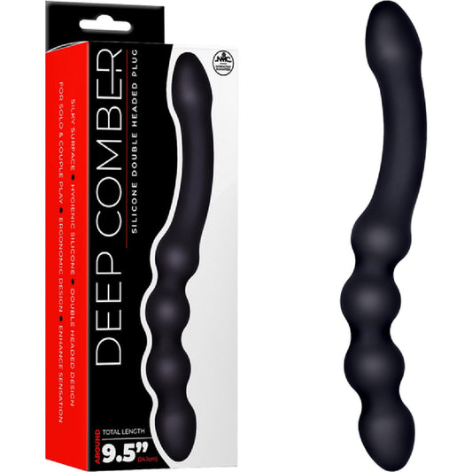 Excellent Power – Deep Comber - Ribbed Silicone Double Head Plug | Double-Ended Plug