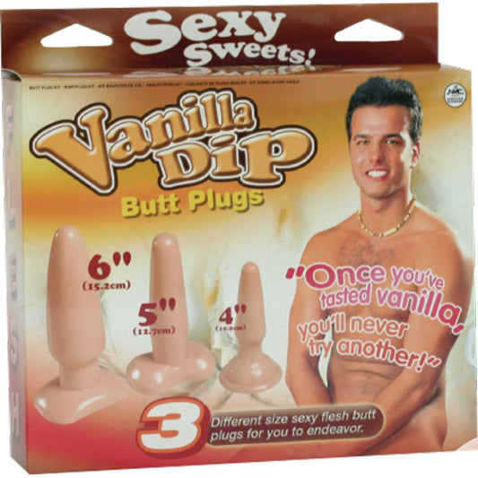 Excellent Power - Vanilla Dip Butt Plugs Sexy Sweets | Butt Plug Set