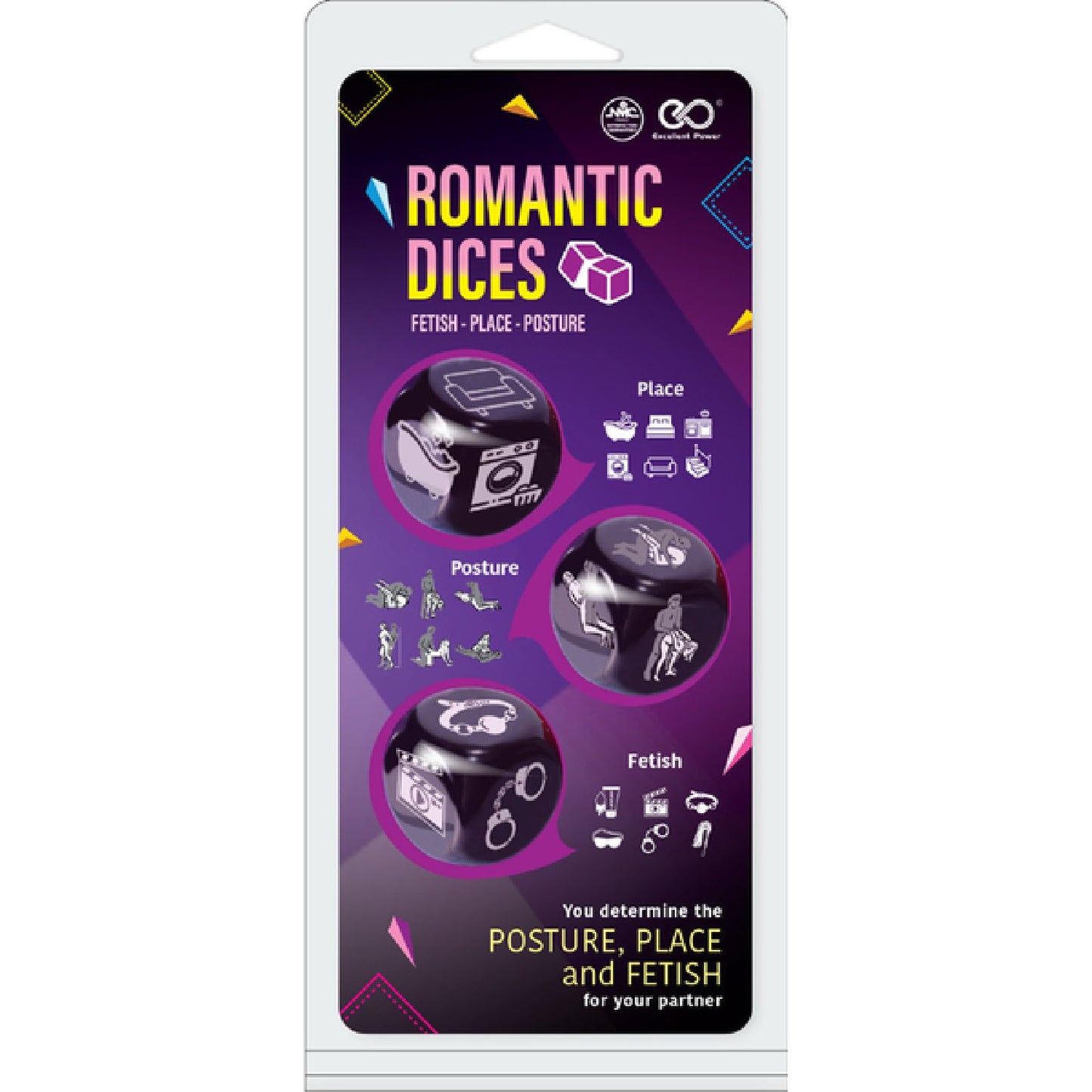 Excellent Power - Romantic Dices Fetish-Place-Posture | Adult Dice Game