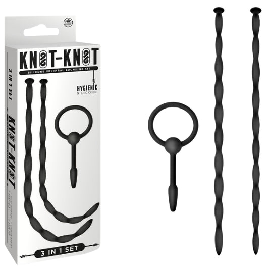 Excellent Power – Knot-Knot Twist 3-in-1 | Silicone Urethral Sounding Kit