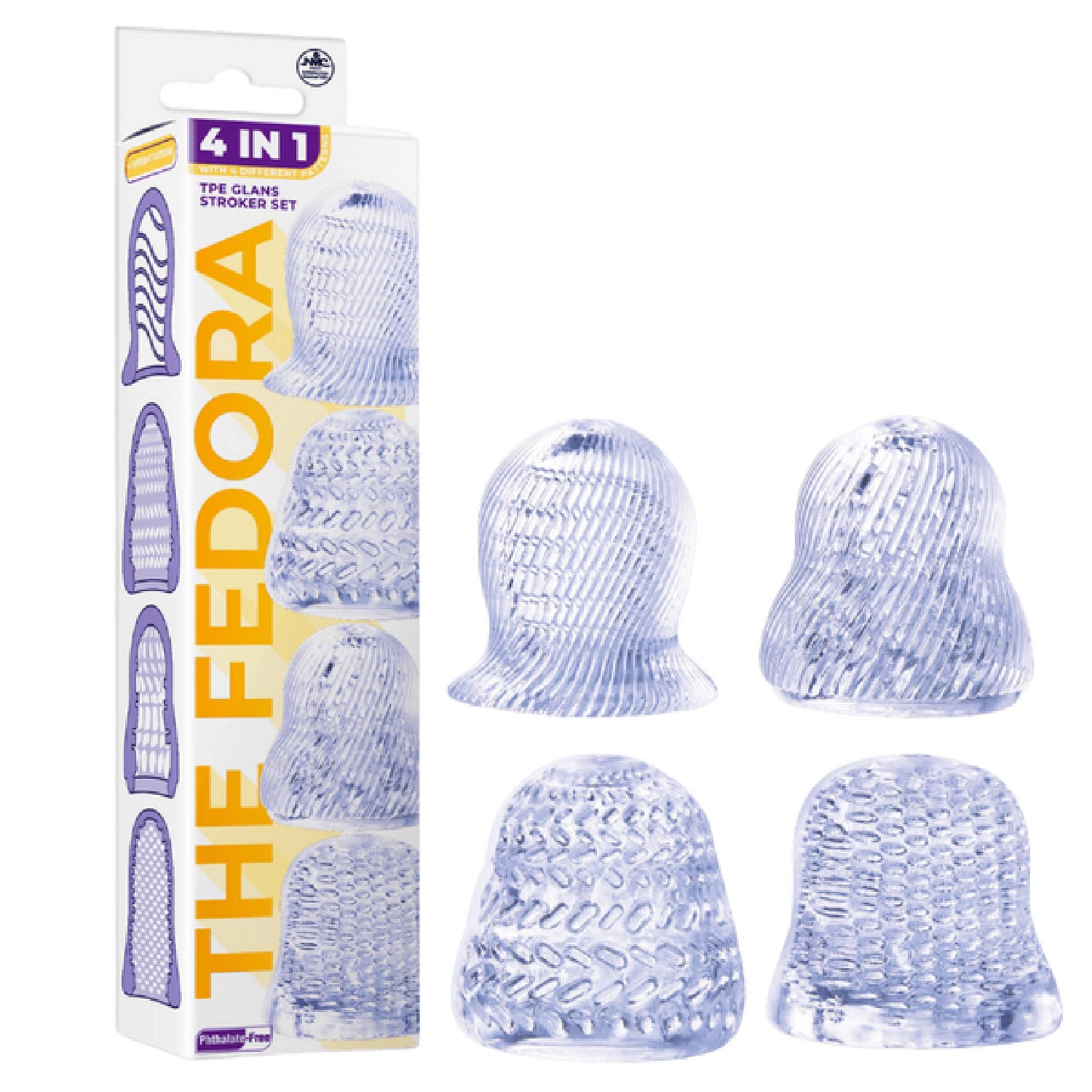 Excellent Power – The Fedora 4 in 1 Glans Stroker Set | Male Masturbator Set