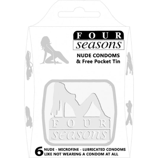 Four Seasons - 6 Pack & Free Tin Nude | Condoms