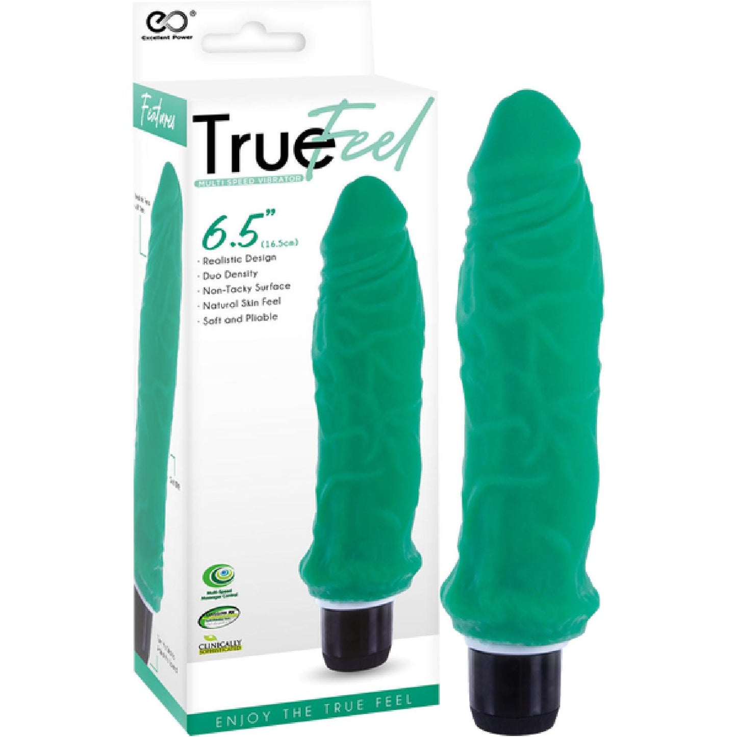 Excellent Power – Ribbed True Feel Multispeed Vibrator 16.5cm | Realistic Vibrator