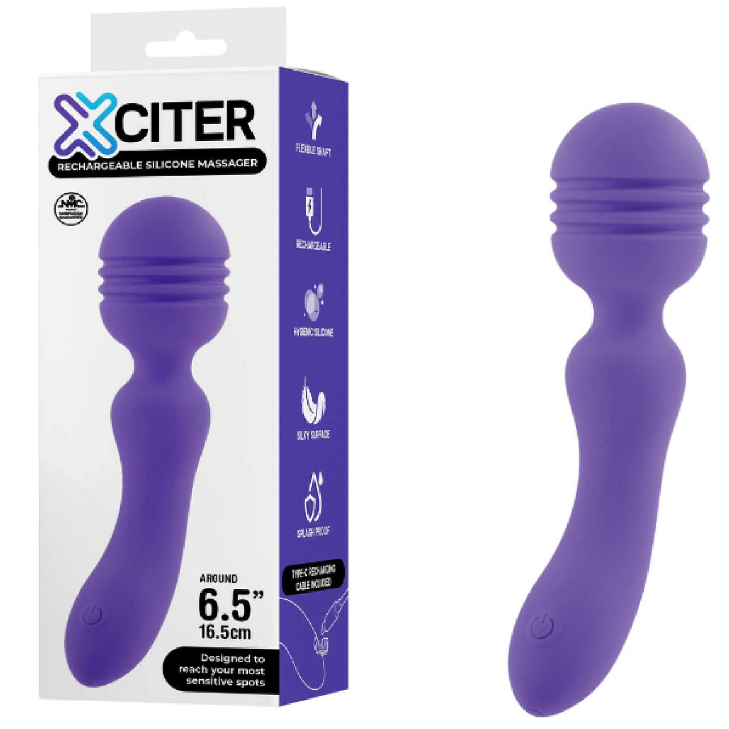 Excellent Power – Xciter Rechargeable Silicone Massager | Body Wand