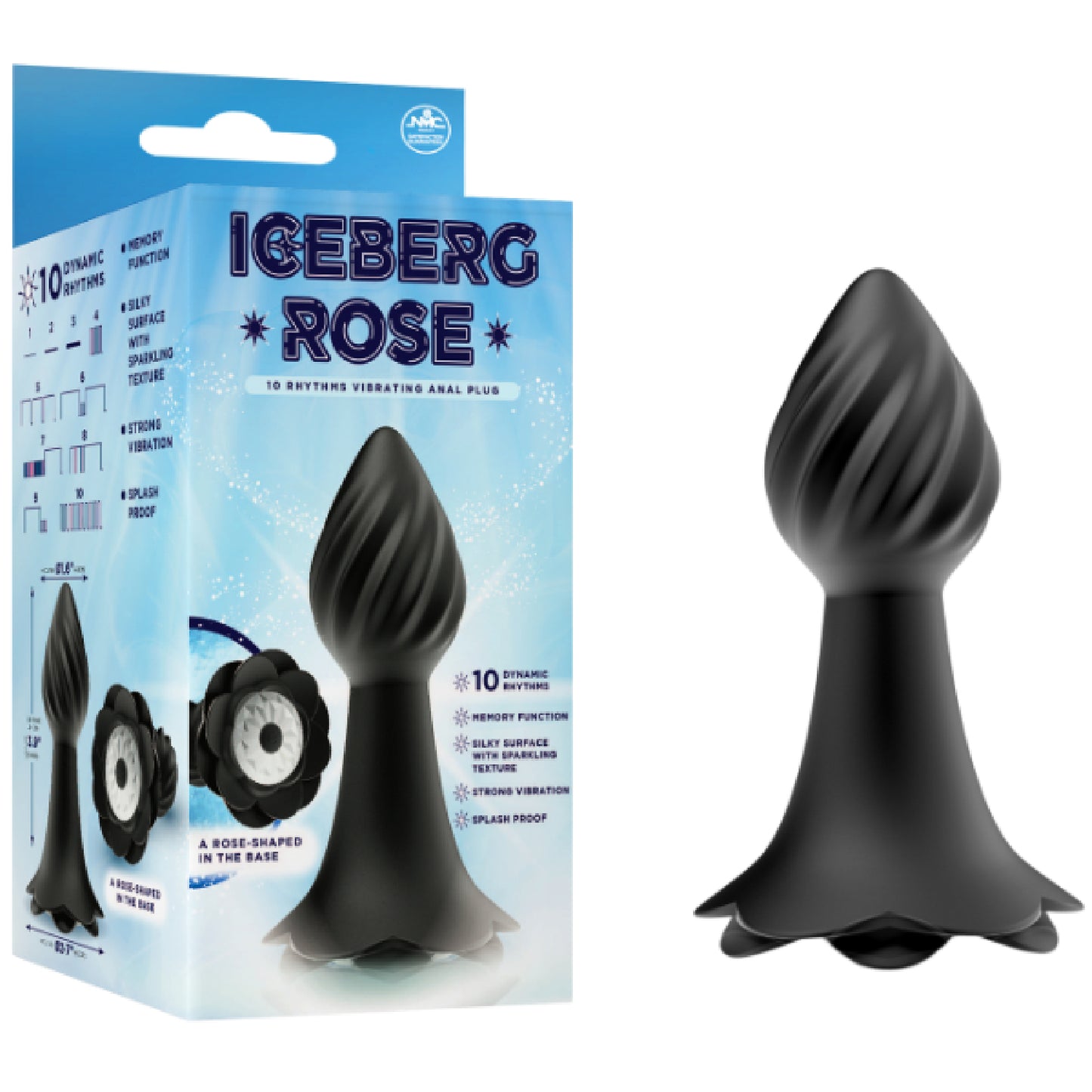 Excellent Power - Iceberg Rose 10 Rhythms Vibrating Anal Plug | Buttplug