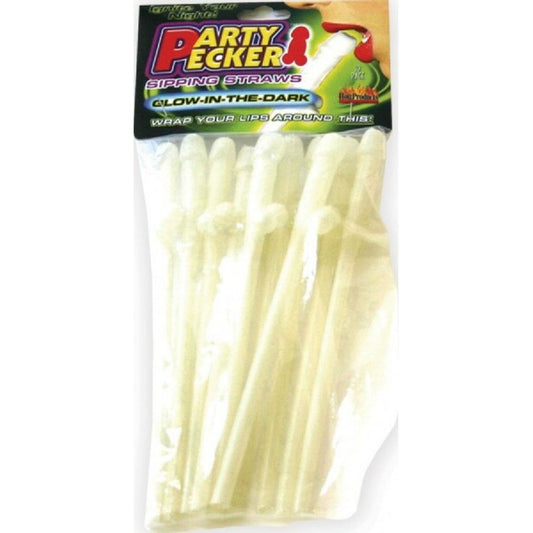 Hott Products Unlimited - Glow-in-the-Dark Party Sipping Straws | Pecker Straws
