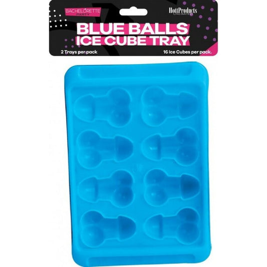 Hott Products Unlimited - Blue Balls Ice Cube Tray | Pecker Shaped Ice Cube Tray