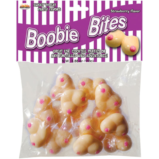 Hott Products Unlimited - Boobie Bites - Strawberry | Edible Boobie Candy Chews