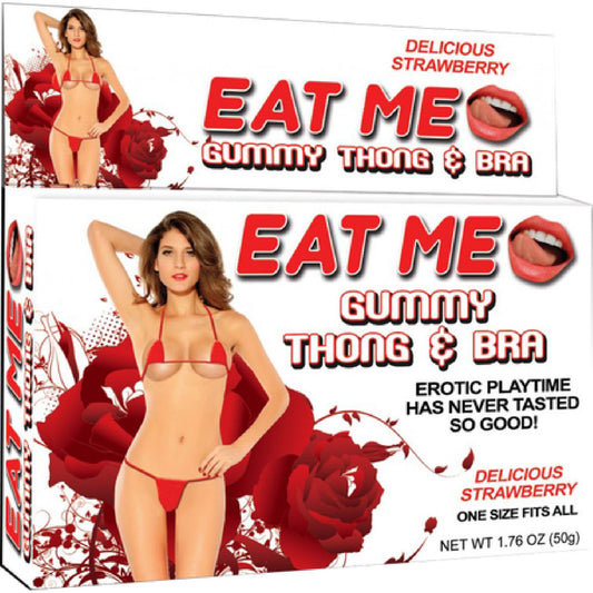 Hott Products Unlimited - Eat Me Gummy Thong & Bra | Edible Lingerie