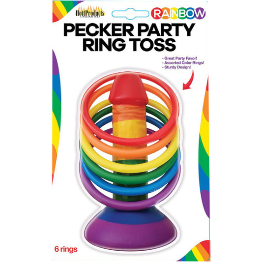 Hott Products Unlimited – Rainbow Pecker Party Ring Toss | Party Game