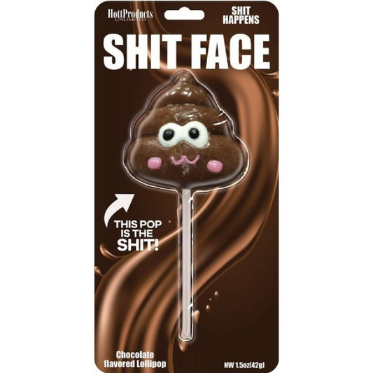 Hott Products Unlimited - Shit Face Chocolate Lollipop | Lollipop