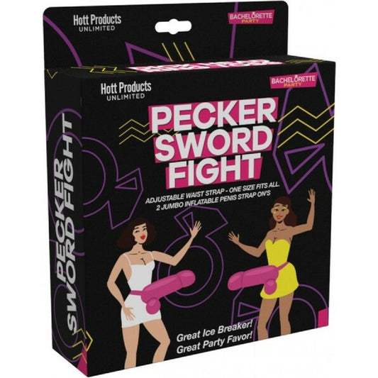 Hott Products Unlimited - Bachelorette Pecker Sword Fight | Novelty Party Game