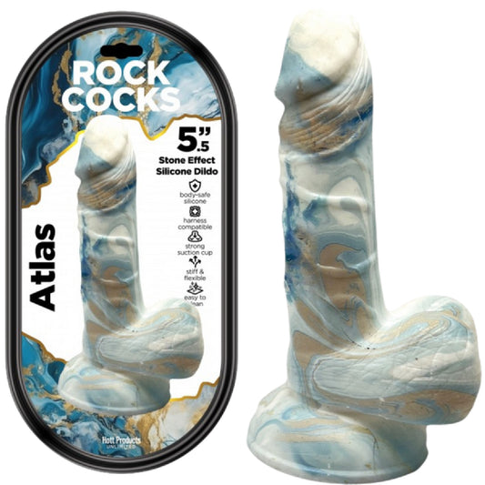 Hott Products Unlimited - Rock Cocks Atlas 5.5" Stone Effect | Silicone Dildo