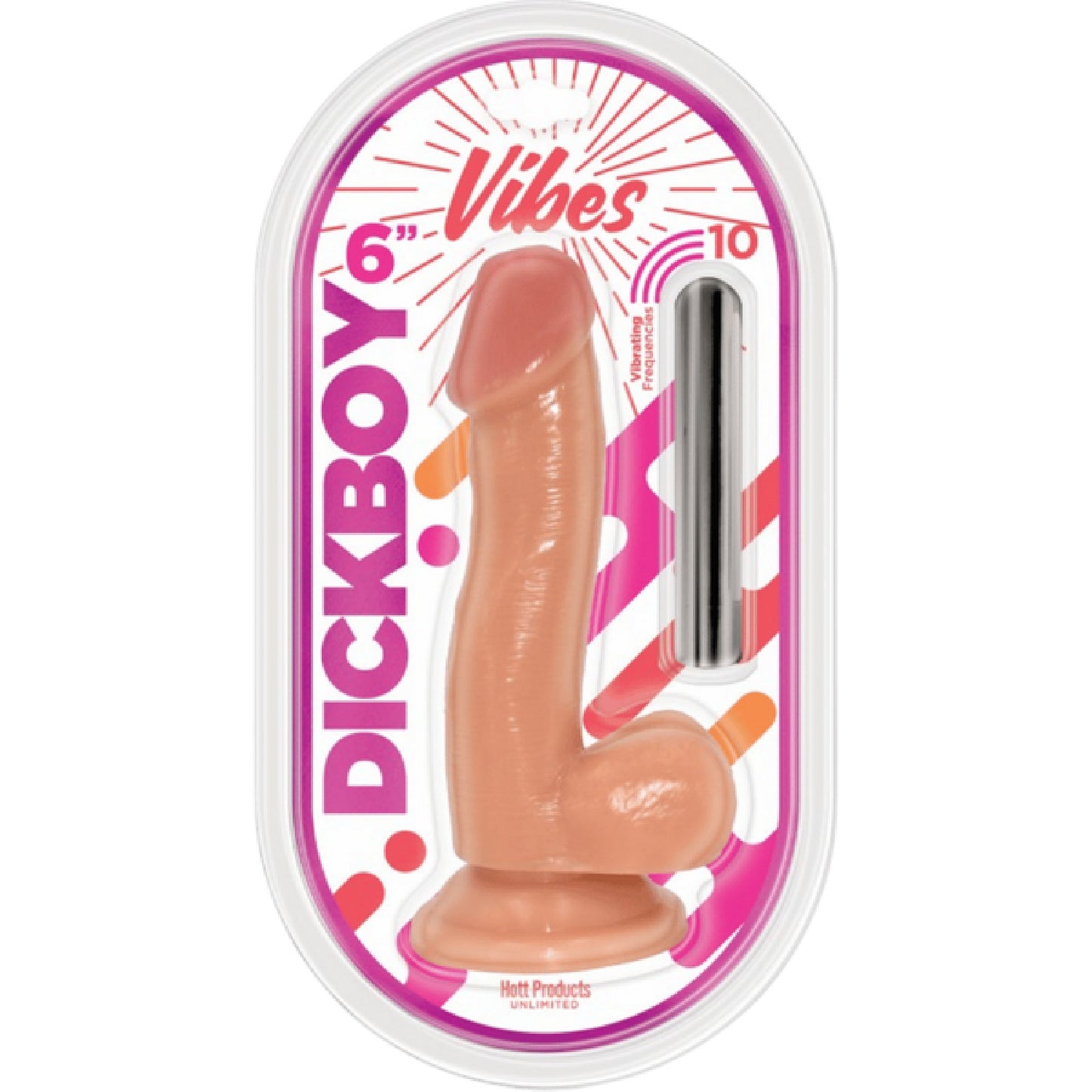 Hott Products Unlimited - Dickboy Vibes 6" Vibrating with Suction Cup | Realistic Vibrator