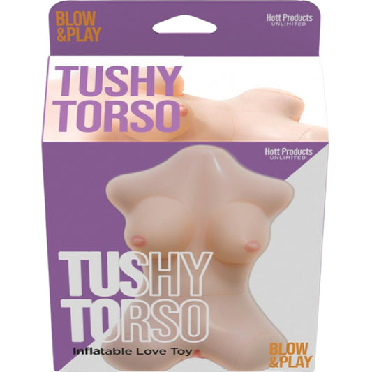 Hott Products Unlimited - Blow & Play Tushy Torso | Inflatable Love Toy
