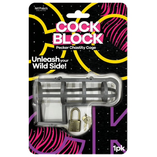 Hott Products Unlimited - Cock Block | Novelty Pecker Chastity Cage