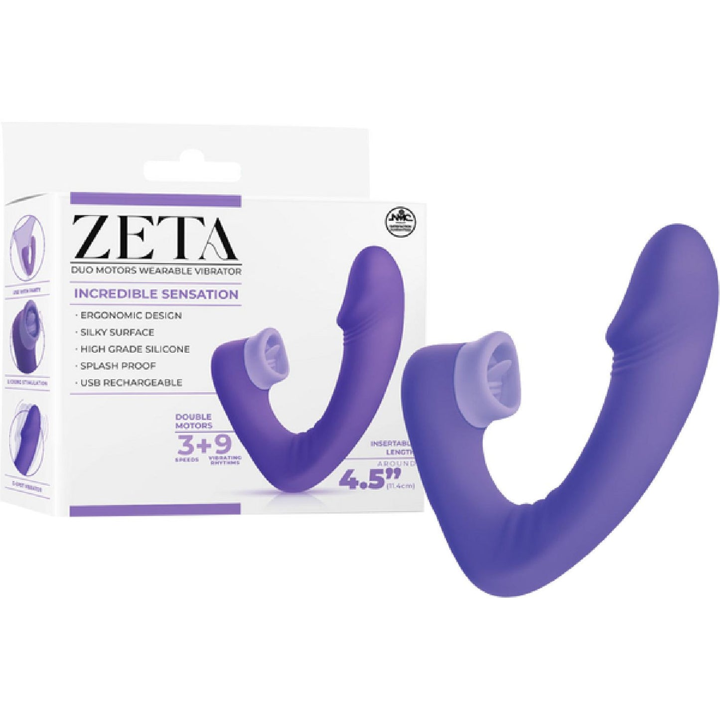Excellent Power - Zeta Duo Motors Wearable Vibrator | Wearable G-Spot Vibrator