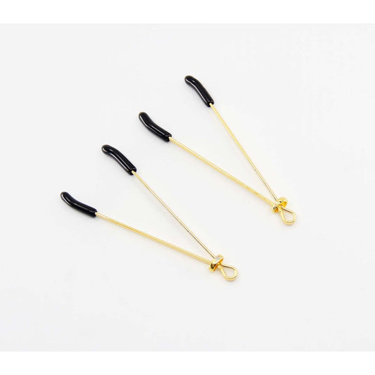 Love In Leather - Tweezer Nipple Clamps | Gold