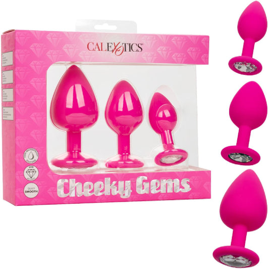 CalExotics – Cheeky™ Gems | 3-Piece Anal Training Plug Kit
