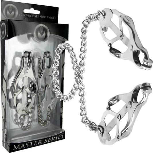 Master Series - Sterling Monarch Clover Style Nipple Vice | Nipple Clamps