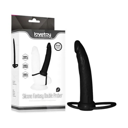 LoveToy - Silicone Fantasy Double Prober | Cock-Ring Strap-On