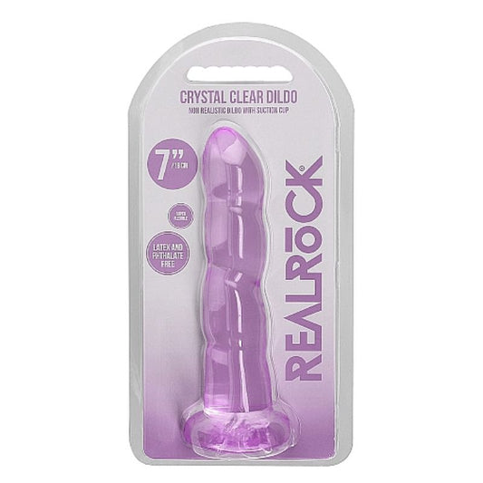 Real Rock - Non Realistic Dildo w/ Suction Cup 7" | Assorted Colours