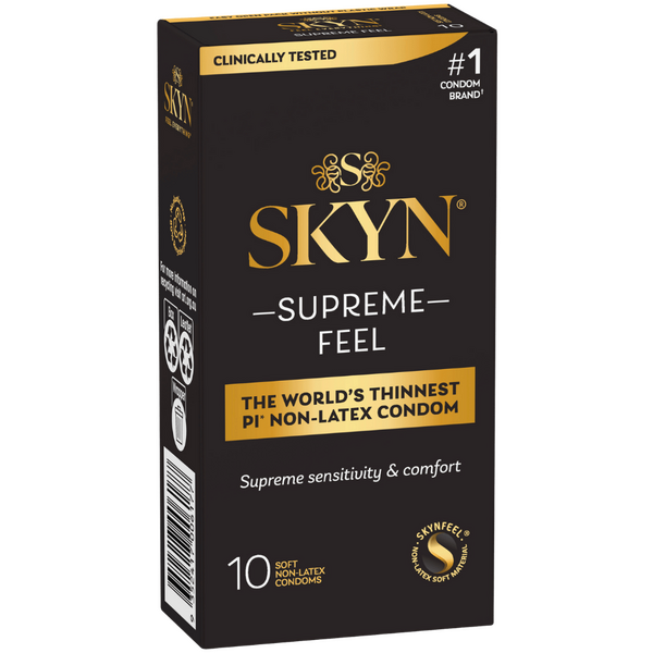 LifeStyles – 10 Pack SKYN Supreme Feel | Non-Latex Condoms