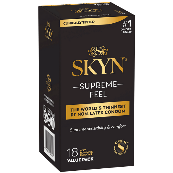 LifeStyles – 18 Pack SKYN Supreme Feel | Non-Latex Condoms